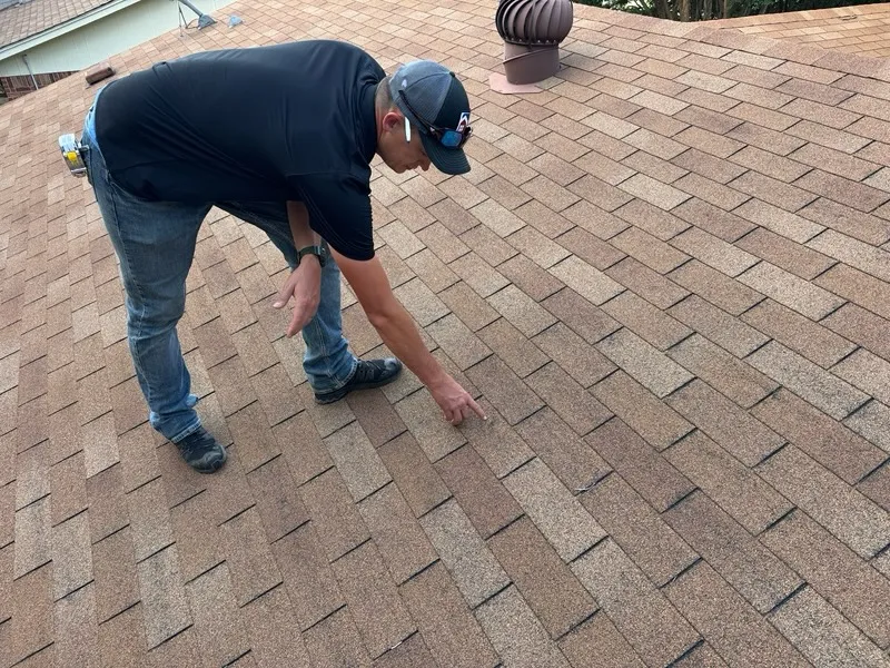 Euless roofing company doing roof inspection